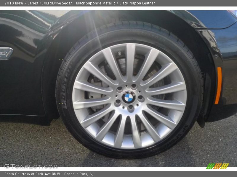 Black Sapphire Metallic / Black Nappa Leather 2010 BMW 7 Series 750Li xDrive Sedan