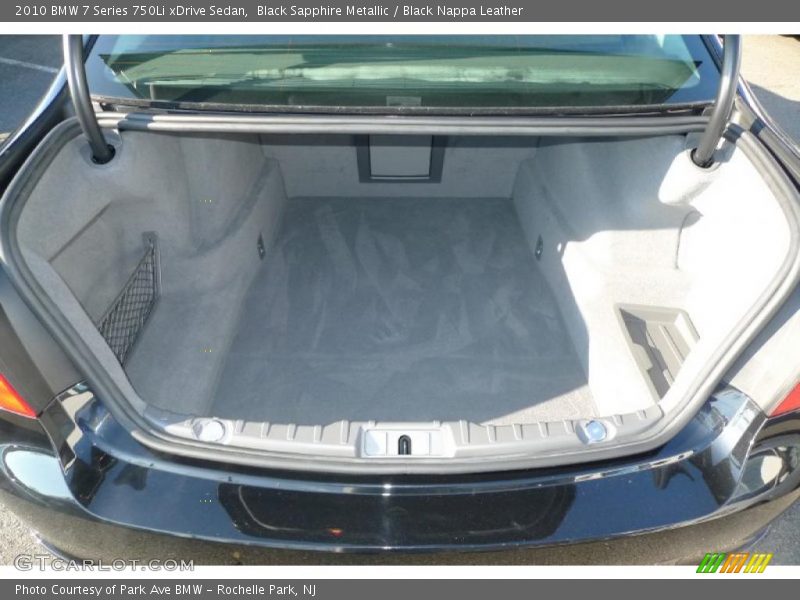  2010 7 Series 750Li xDrive Sedan Trunk