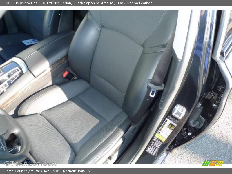 Black Sapphire Metallic / Black Nappa Leather 2010 BMW 7 Series 750Li xDrive Sedan