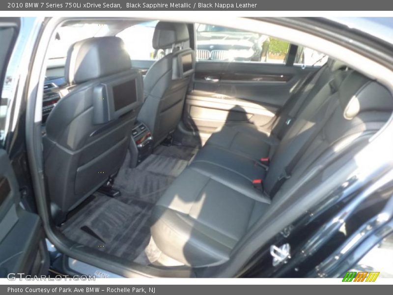 Black Sapphire Metallic / Black Nappa Leather 2010 BMW 7 Series 750Li xDrive Sedan