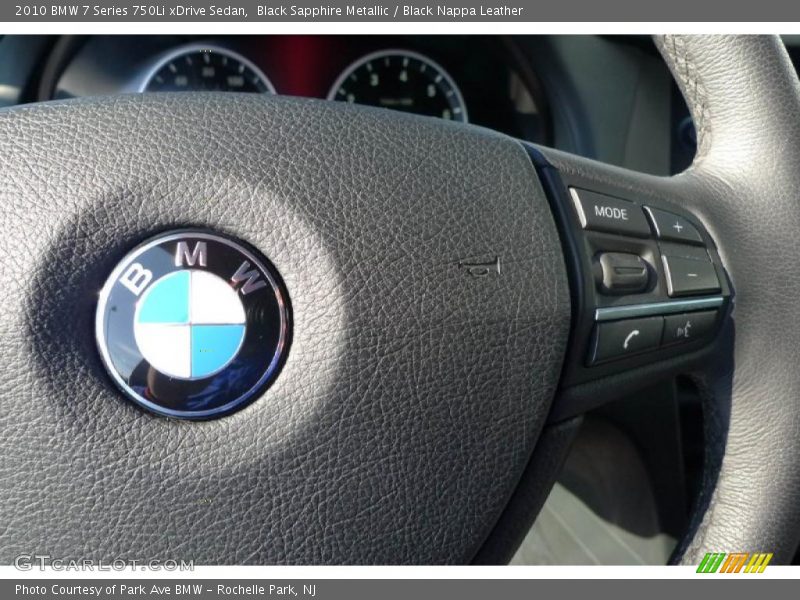 Black Sapphire Metallic / Black Nappa Leather 2010 BMW 7 Series 750Li xDrive Sedan