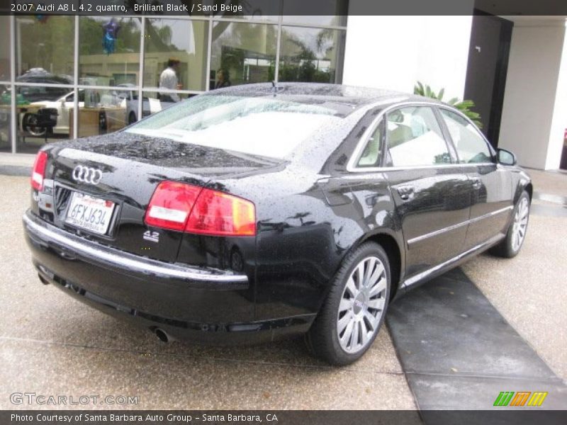 Brilliant Black / Sand Beige 2007 Audi A8 L 4.2 quattro