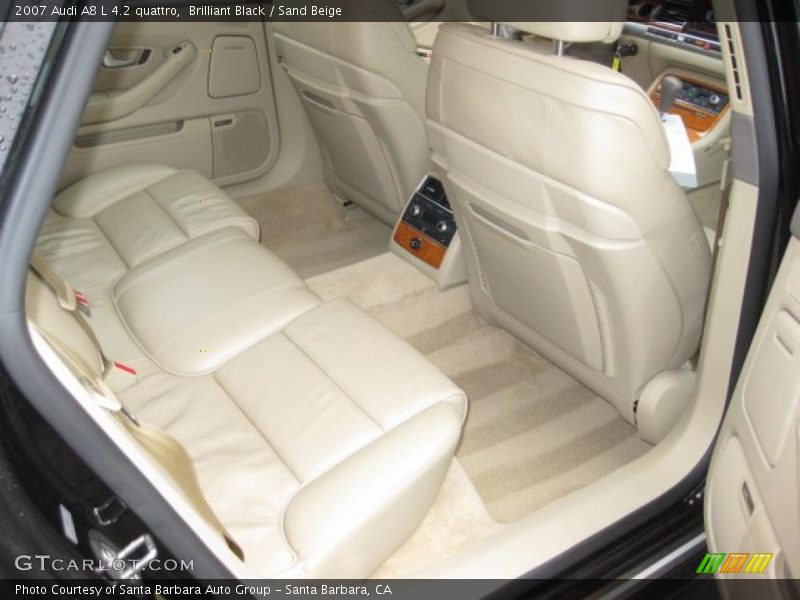 Brilliant Black / Sand Beige 2007 Audi A8 L 4.2 quattro