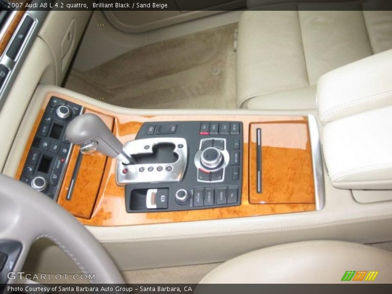 Brilliant Black / Sand Beige 2007 Audi A8 L 4.2 quattro