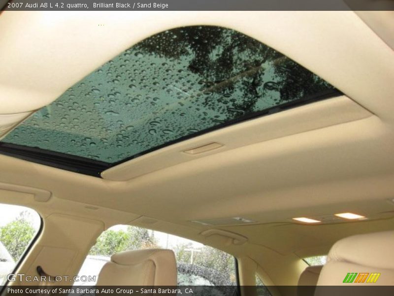 Brilliant Black / Sand Beige 2007 Audi A8 L 4.2 quattro