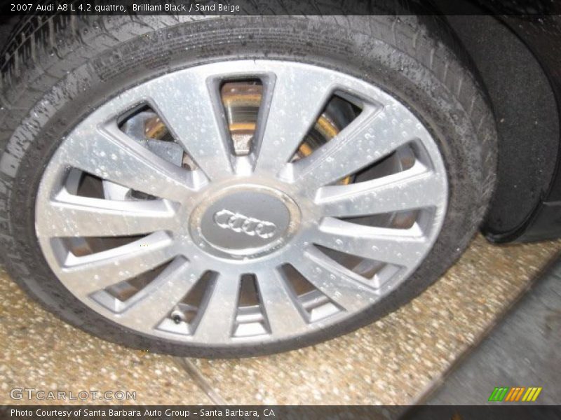 Brilliant Black / Sand Beige 2007 Audi A8 L 4.2 quattro