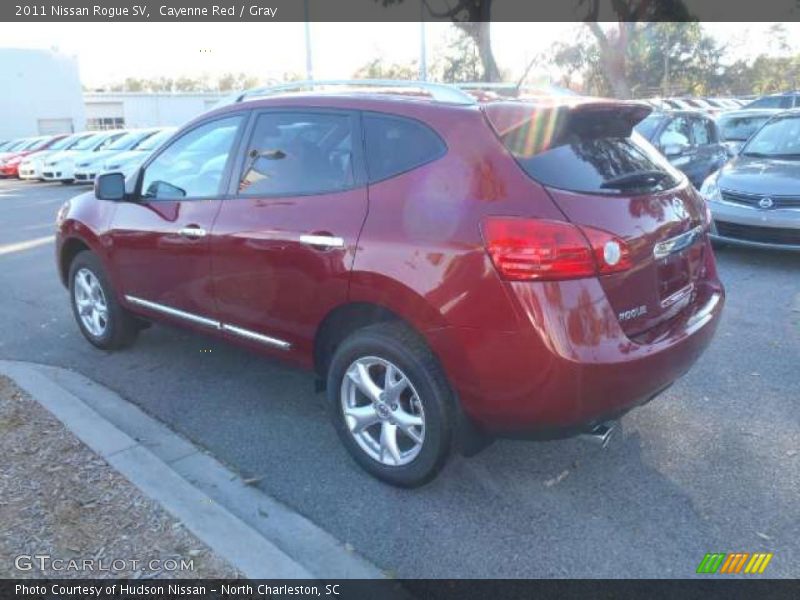 Cayenne Red / Gray 2011 Nissan Rogue SV
