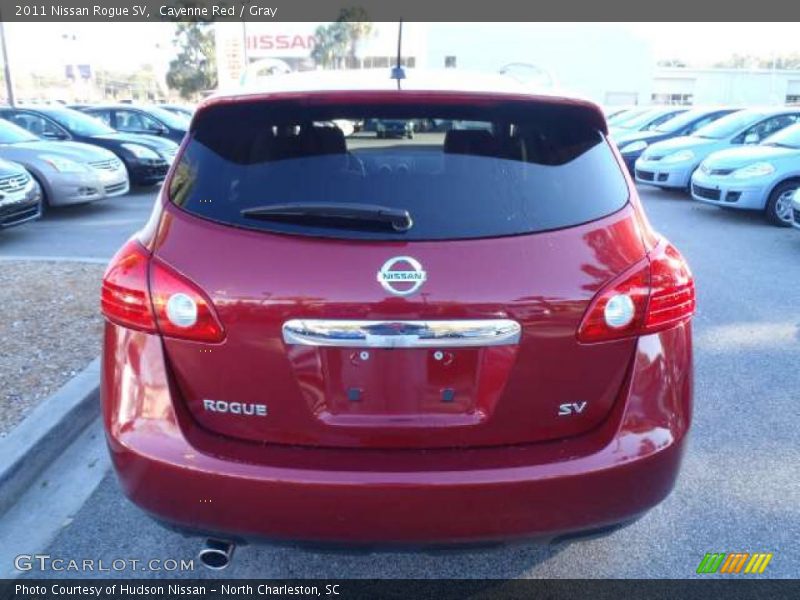 Cayenne Red / Gray 2011 Nissan Rogue SV