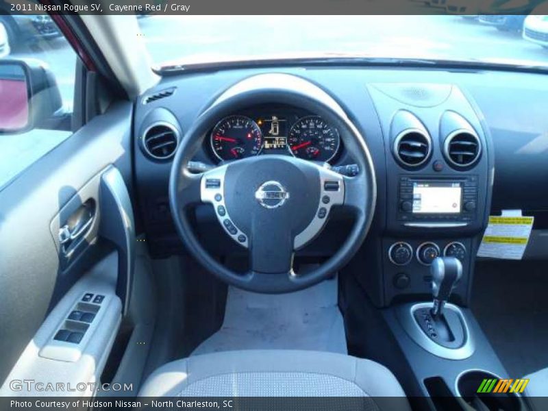Cayenne Red / Gray 2011 Nissan Rogue SV