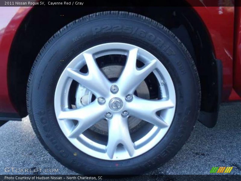 Cayenne Red / Gray 2011 Nissan Rogue SV