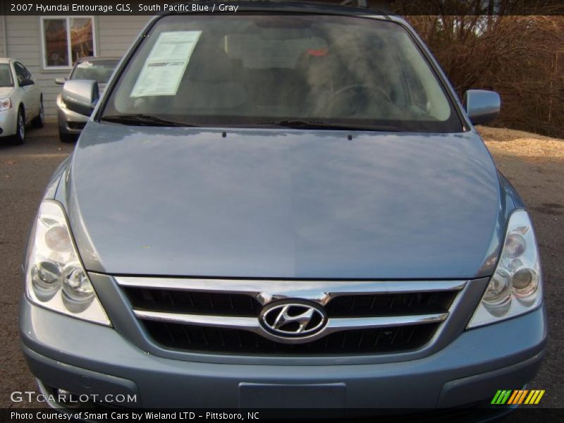 South Pacific Blue / Gray 2007 Hyundai Entourage GLS