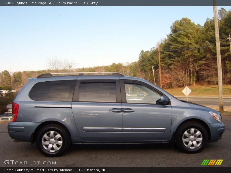 South Pacific Blue / Gray 2007 Hyundai Entourage GLS