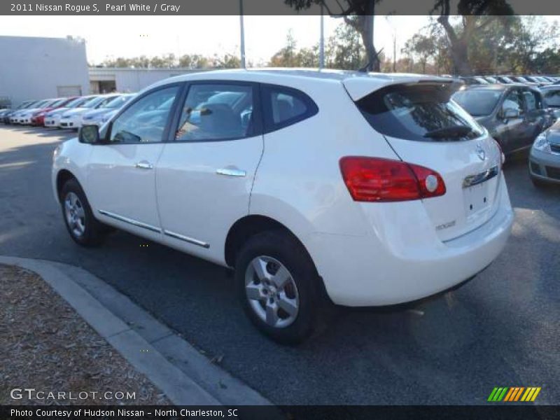 Pearl White / Gray 2011 Nissan Rogue S
