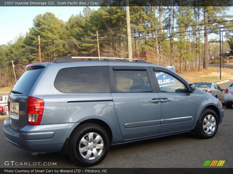 South Pacific Blue / Gray 2007 Hyundai Entourage GLS