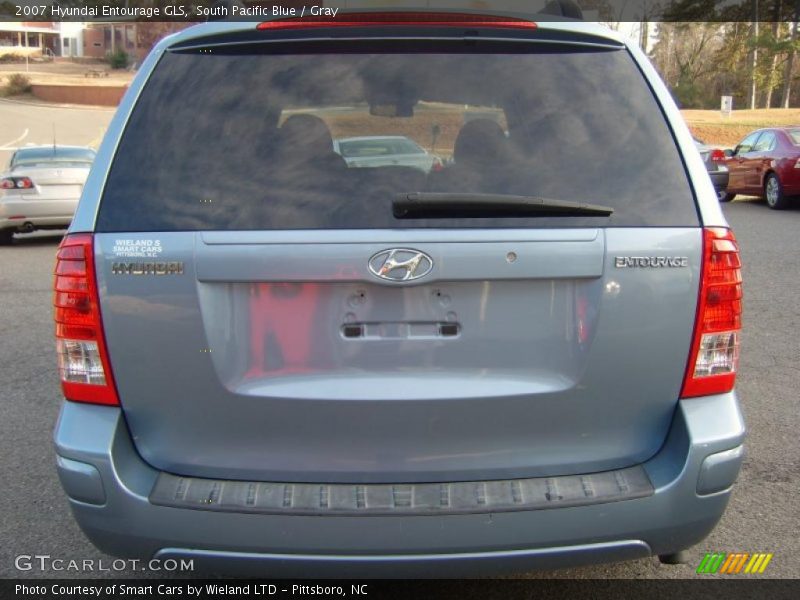 South Pacific Blue / Gray 2007 Hyundai Entourage GLS