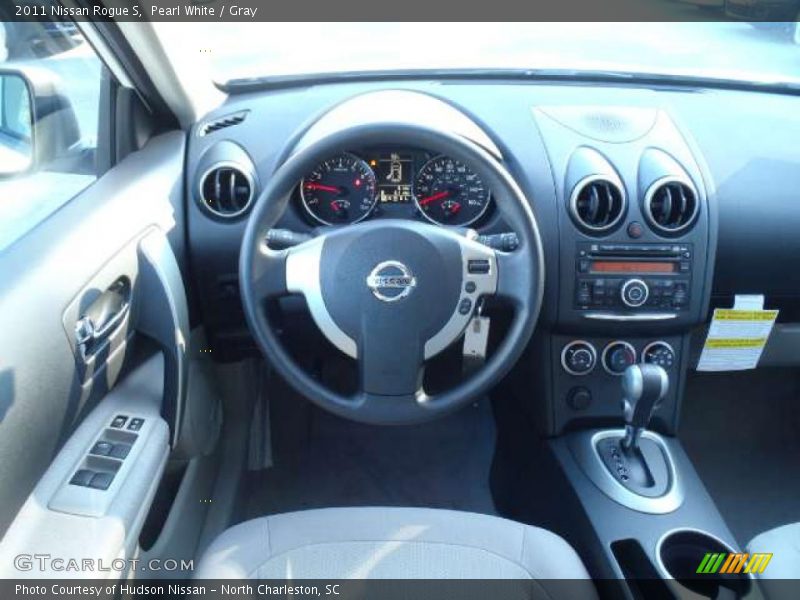 Pearl White / Gray 2011 Nissan Rogue S
