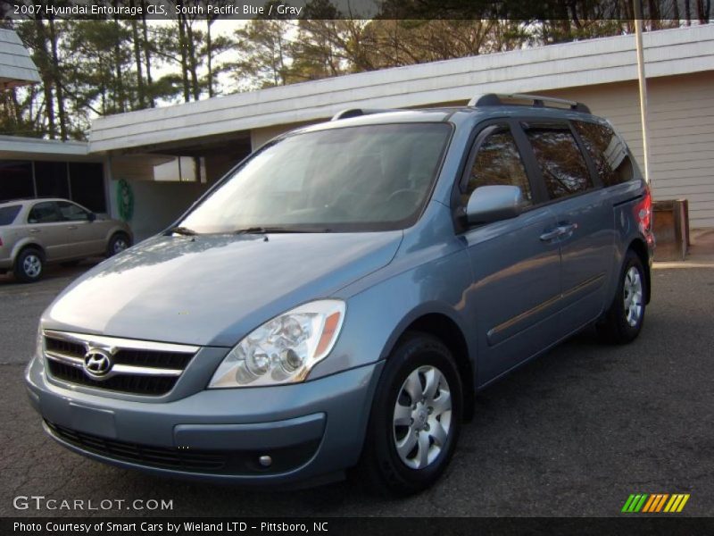 South Pacific Blue / Gray 2007 Hyundai Entourage GLS