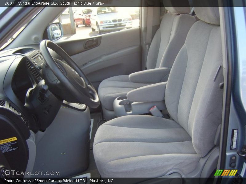 South Pacific Blue / Gray 2007 Hyundai Entourage GLS
