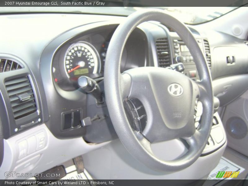 South Pacific Blue / Gray 2007 Hyundai Entourage GLS