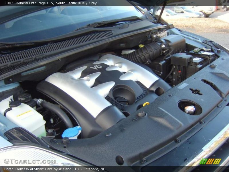 South Pacific Blue / Gray 2007 Hyundai Entourage GLS