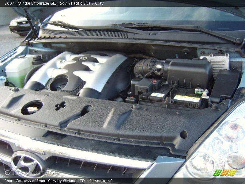 South Pacific Blue / Gray 2007 Hyundai Entourage GLS