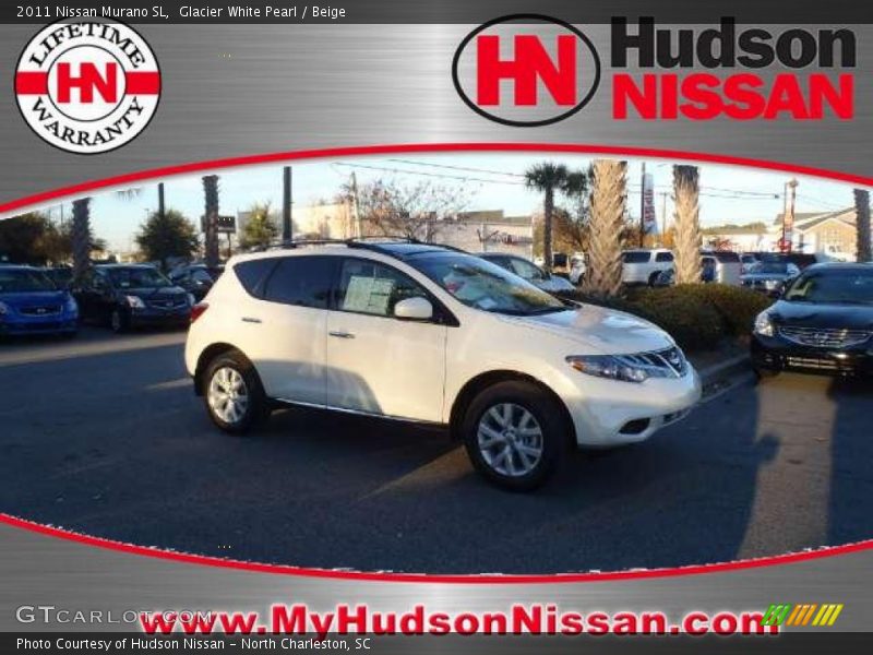 Glacier White Pearl / Beige 2011 Nissan Murano SL
