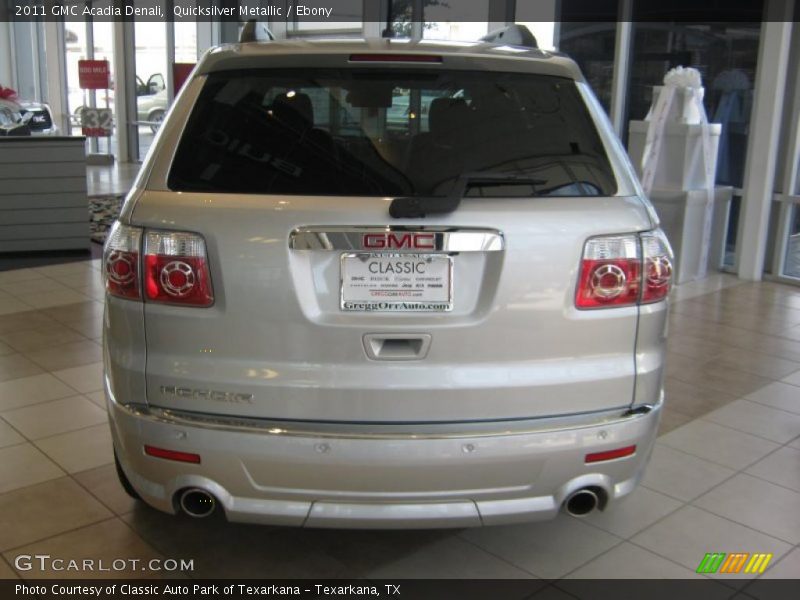 Quicksilver Metallic / Ebony 2011 GMC Acadia Denali