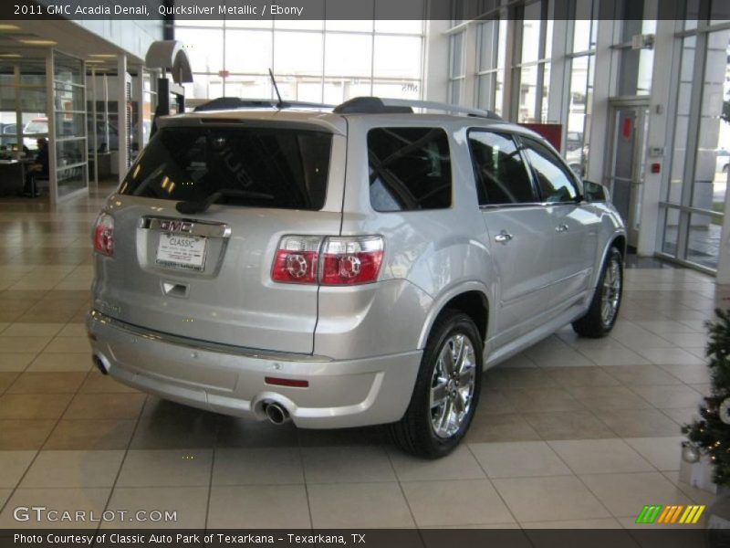 Quicksilver Metallic / Ebony 2011 GMC Acadia Denali