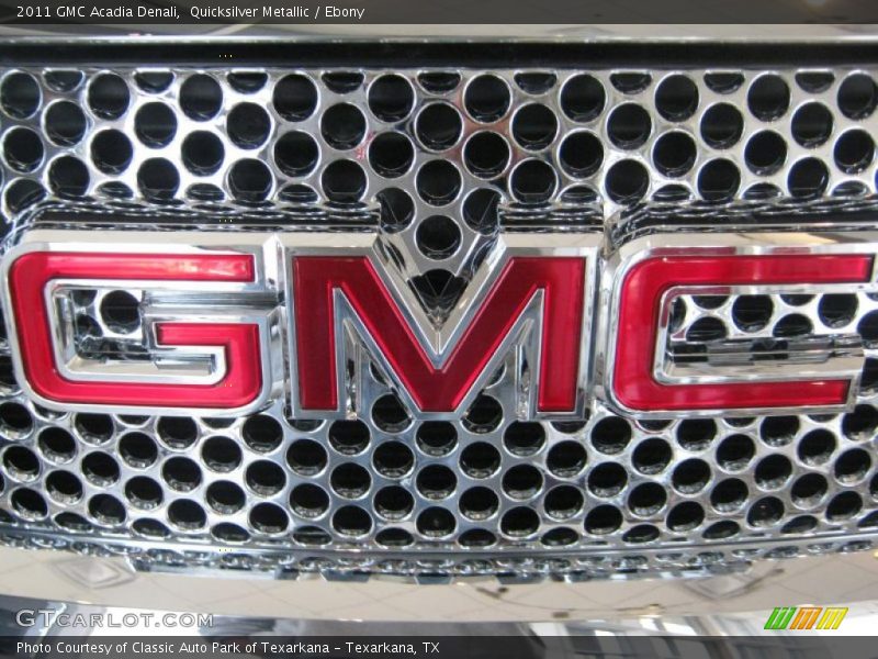 Quicksilver Metallic / Ebony 2011 GMC Acadia Denali