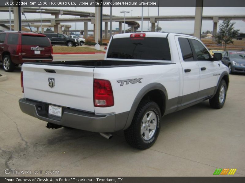 Stone White / Dark Slate/Medium Graystone 2010 Dodge Ram 1500 TRX Quad Cab