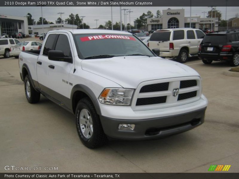 Stone White / Dark Slate/Medium Graystone 2010 Dodge Ram 1500 TRX Quad Cab