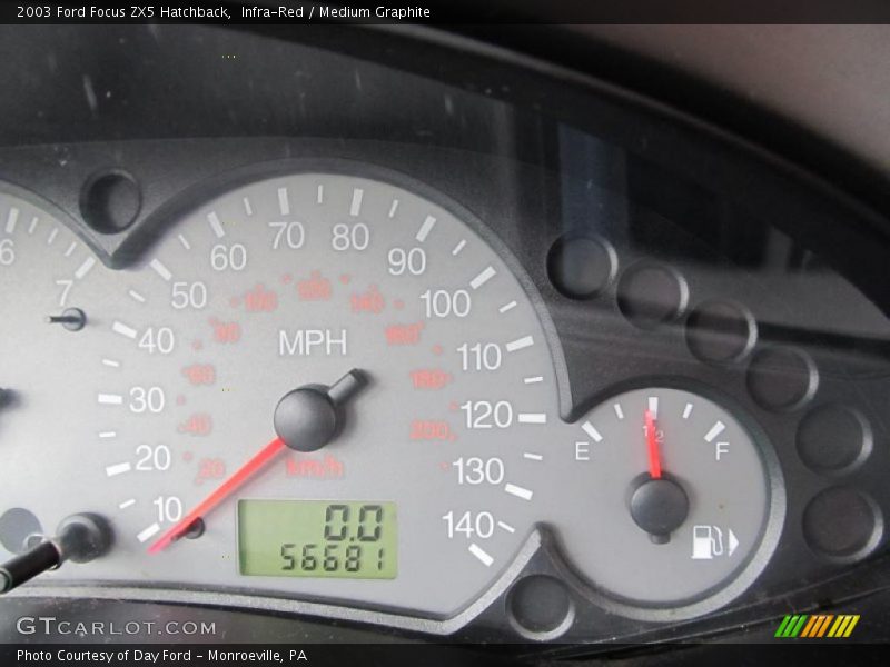 Infra-Red / Medium Graphite 2003 Ford Focus ZX5 Hatchback