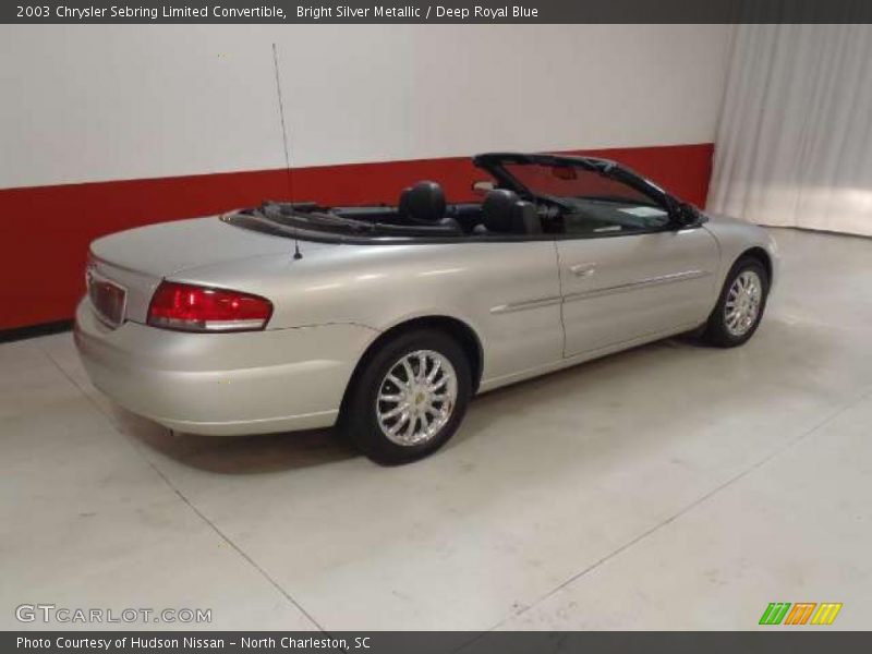 Bright Silver Metallic / Deep Royal Blue 2003 Chrysler Sebring Limited Convertible