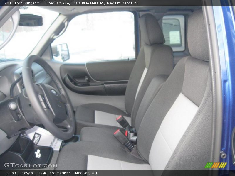 Vista Blue Metallic / Medium Dark Flint 2011 Ford Ranger XLT SuperCab 4x4