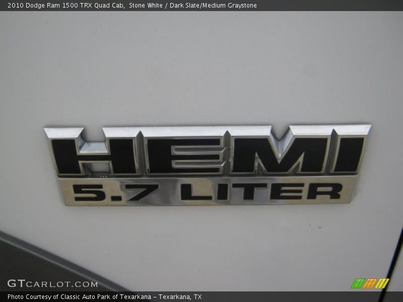 Stone White / Dark Slate/Medium Graystone 2010 Dodge Ram 1500 TRX Quad Cab
