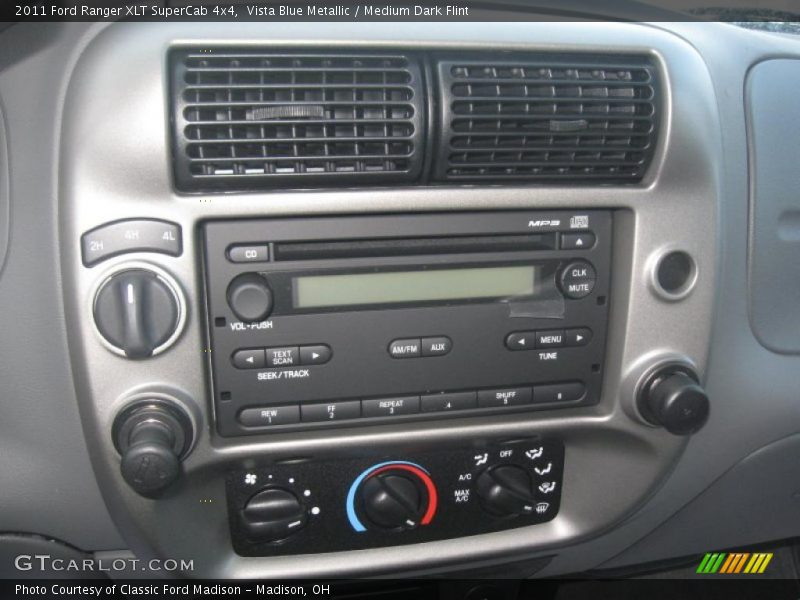 Vista Blue Metallic / Medium Dark Flint 2011 Ford Ranger XLT SuperCab 4x4
