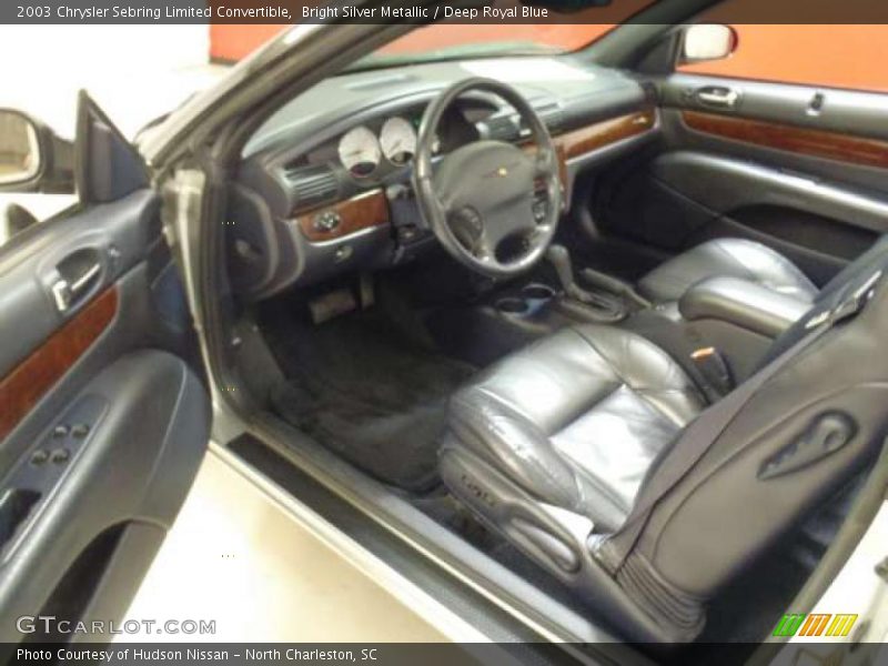 Deep Royal Blue Interior - 2003 Sebring Limited Convertible 