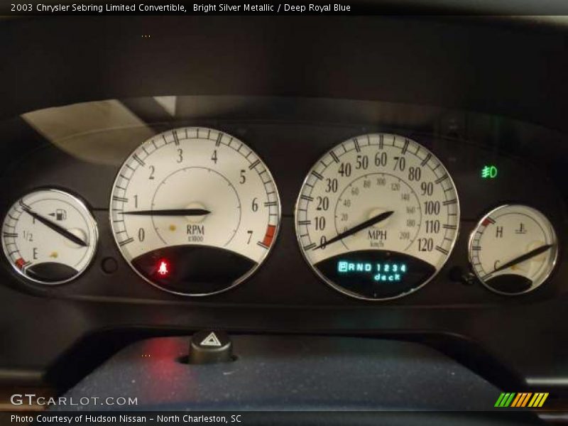  2003 Sebring Limited Convertible Limited Convertible Gauges