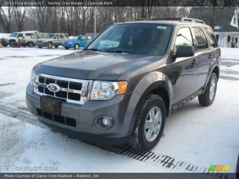 Sterling Grey Metallic / Charcoal Black 2011 Ford Escape XLT