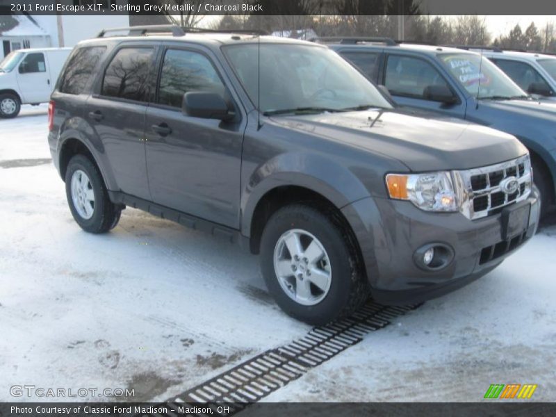 Sterling Grey Metallic / Charcoal Black 2011 Ford Escape XLT