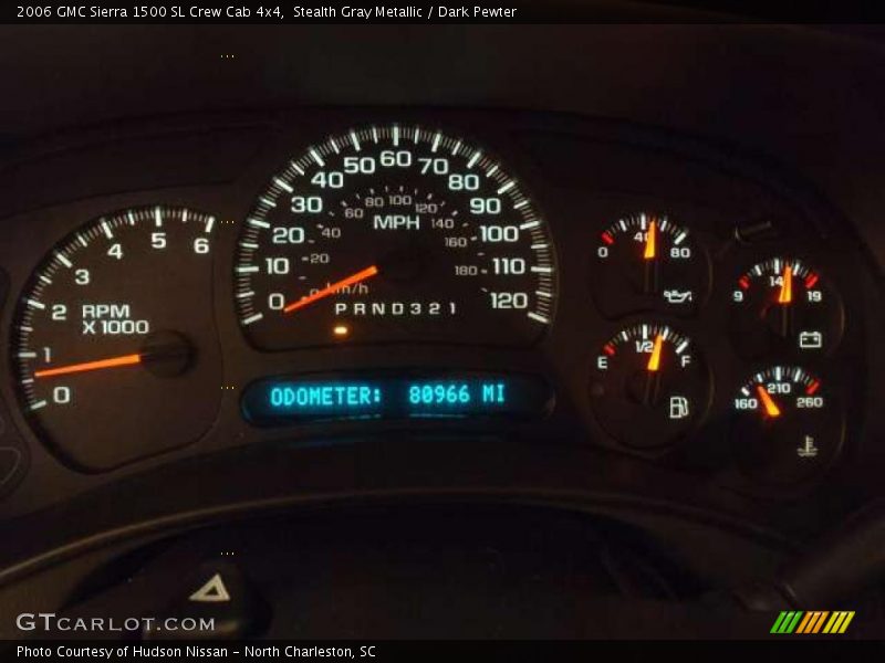  2006 Sierra 1500 SL Crew Cab 4x4 SL Crew Cab 4x4 Gauges