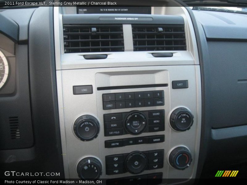 Sterling Grey Metallic / Charcoal Black 2011 Ford Escape XLT