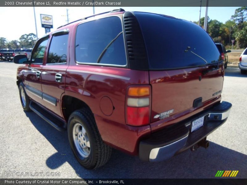 Redfire Metallic / Gray/Dark Charcoal 2003 Chevrolet Tahoe LS