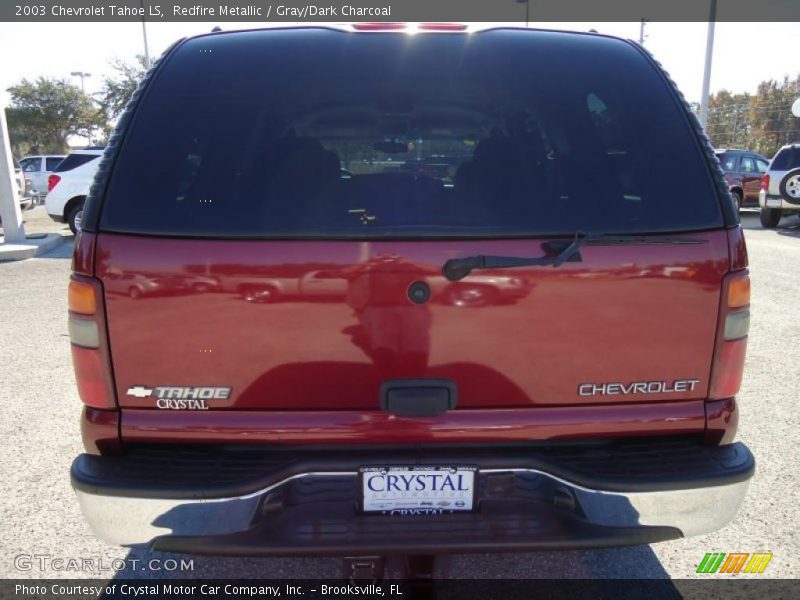 Redfire Metallic / Gray/Dark Charcoal 2003 Chevrolet Tahoe LS