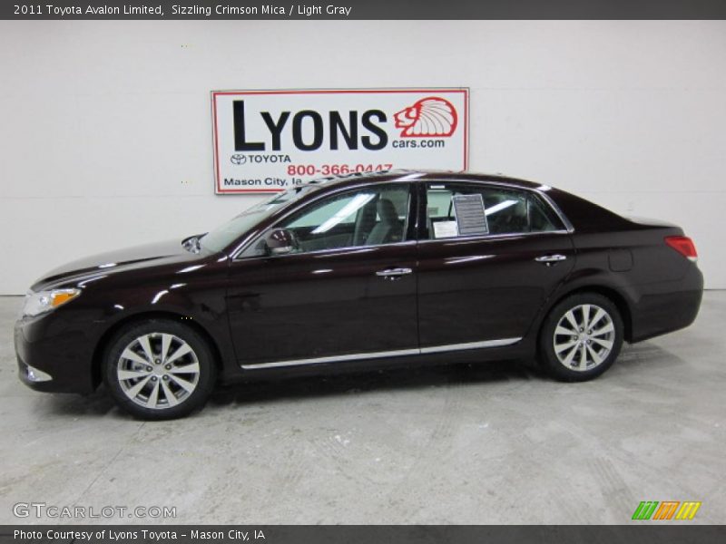 Sizzling Crimson Mica / Light Gray 2011 Toyota Avalon Limited