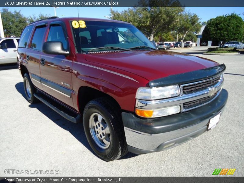 Redfire Metallic / Gray/Dark Charcoal 2003 Chevrolet Tahoe LS
