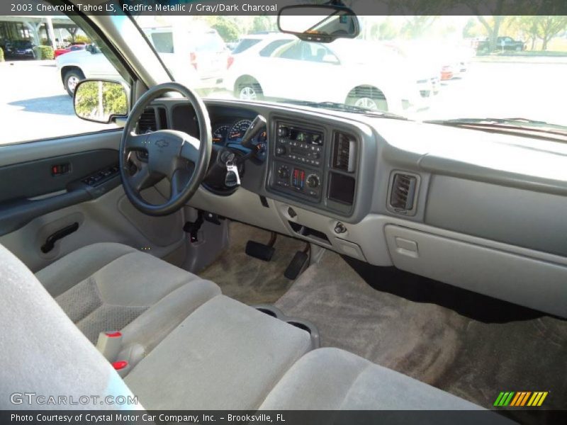 Redfire Metallic / Gray/Dark Charcoal 2003 Chevrolet Tahoe LS