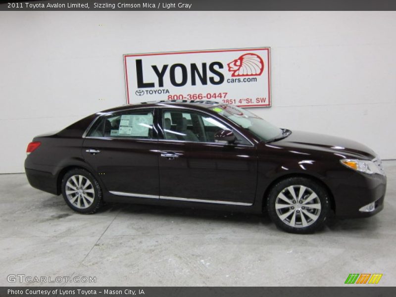 Sizzling Crimson Mica / Light Gray 2011 Toyota Avalon Limited