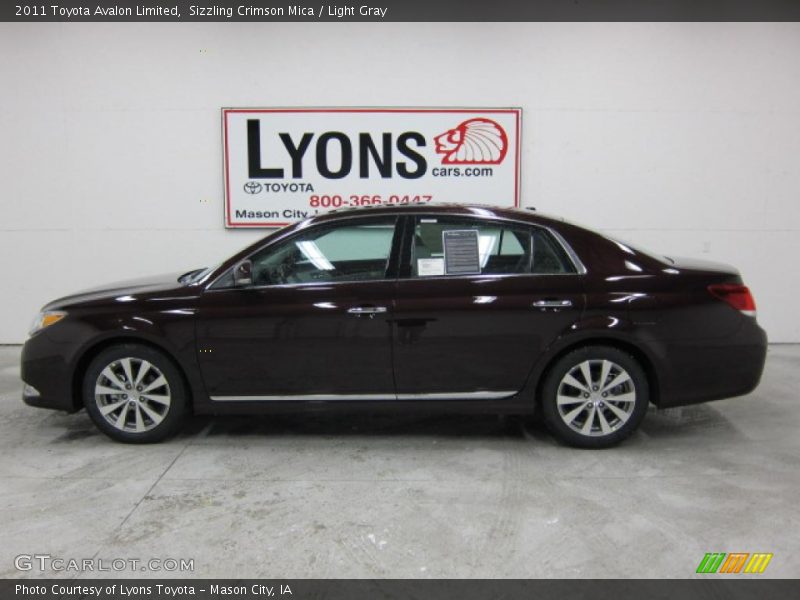 Sizzling Crimson Mica / Light Gray 2011 Toyota Avalon Limited