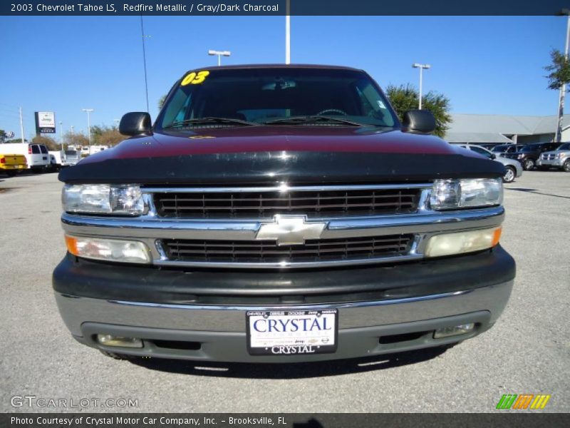 Redfire Metallic / Gray/Dark Charcoal 2003 Chevrolet Tahoe LS